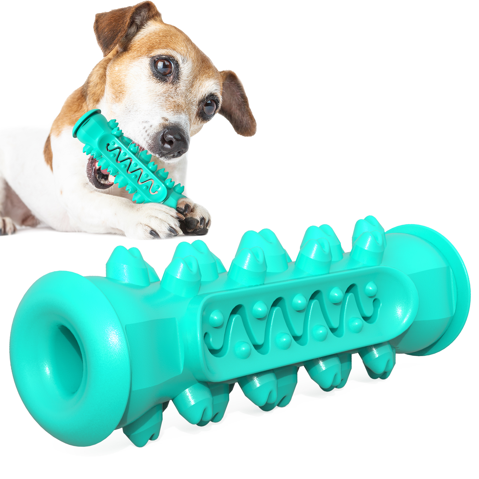 Неразрушимая жевательная палочка для собак из натурального каучука для чистки зубов, зубная щетка для собак, игрушка, палочка для моляров собак
