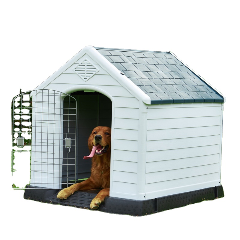 Custom modern waterproof removable outdoor interior plastic kennel with door dog house