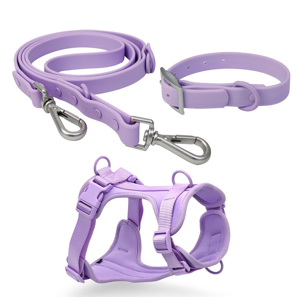 Manufacturer OEM pet chest and back space layer mesh PU safety explosion-proof dog harness