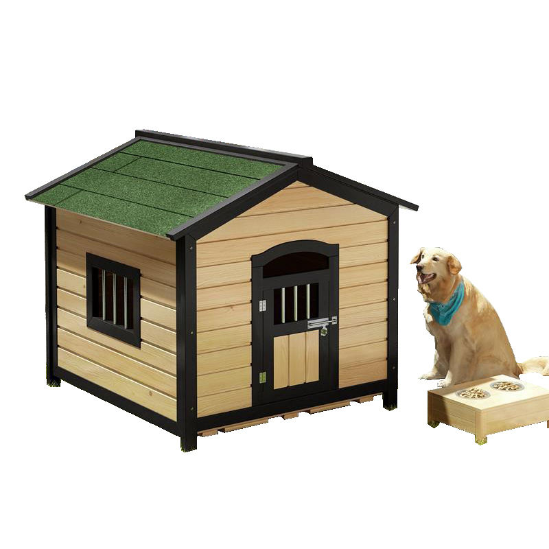 casa de perro de madera