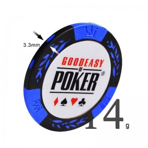 14g clay poker chips iron chips