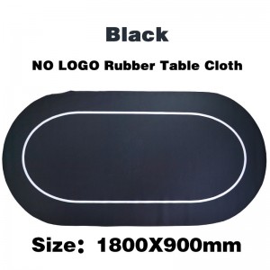 Rubber Poker Table Mat Oval Poker Mat