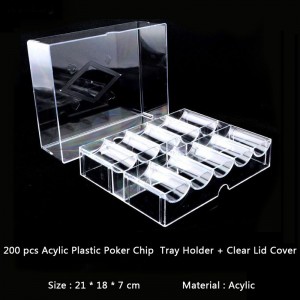 200 yards of acrylic poker chip rack