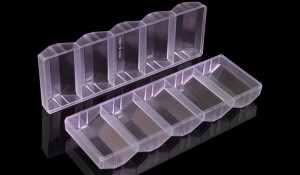 Acrylic wave design poker chip trays