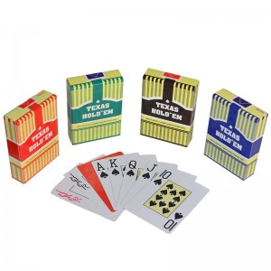 Factory ulgurji Custom Poker o'yin kartalari