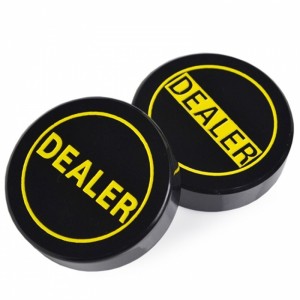 Acrylic Poker Dealer Button Texas Hold'em