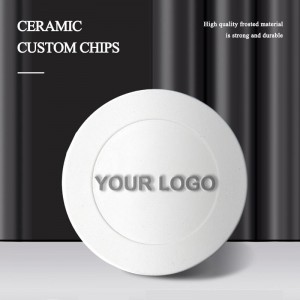 Chip da poker in ceramica personalizzato vuoto del casinò