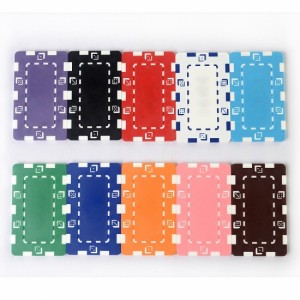Rectangle ABS Poker Chips No Denomination