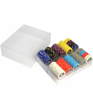 Երեք Diamond Clay Poker Chip Set Ակրիլային պատյան