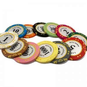 Las Vegas Clay Poker Fichas por xunto