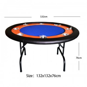 Tavolo da poker da casinò con piega rotonda