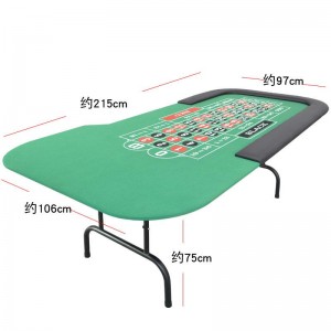 Green Gambling Roulette Table With Numbers