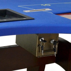 Luksusowy drewniany stół do gry w pokera w Teksasie