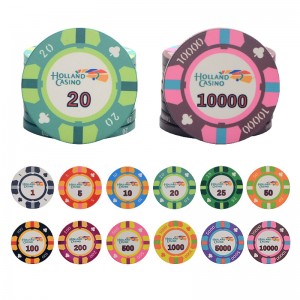 10g 39*0.3mm Custom Ceramic Poker Chips