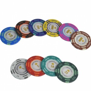 Dollar Monte Carlo Poker Chips Set Aluminum Box