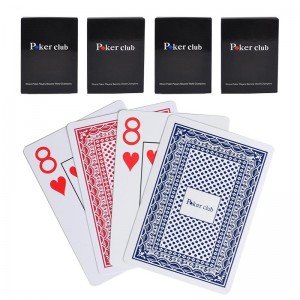 Cartões de pôquer de plástico personalizados de fábrica