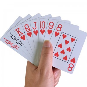 Зауыттық арнайы пластикалық покер карталары