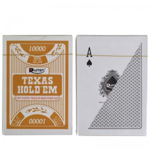 Техас пластикалық покер карталары карта ойыны покер