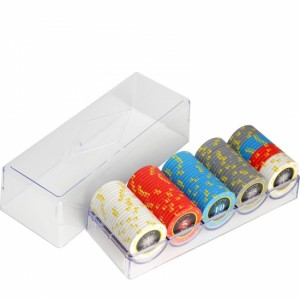 Three Diamond Clay Poker Chip Set Acrylic Case