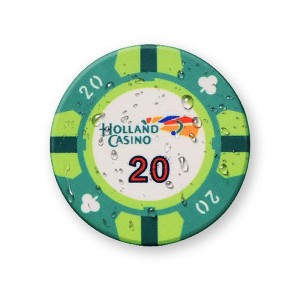 Patate të skuqura pokeri qeramike të kazinosë Holland 39 mm