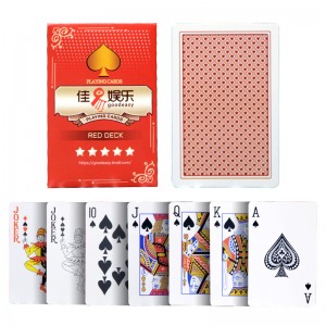 Ultra light Plastic Poker Cards Paper Material