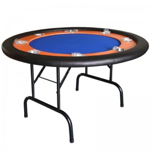 Factory Promotional 84inch Two Folden Poker Table with Iron Leg