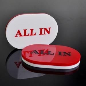 Texas Hold'em Oval ALL IN Button