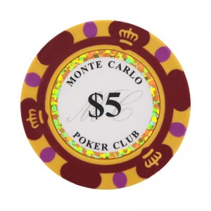 ຂາຍສົ່ງ Custom Poker Chips Golden Stickers