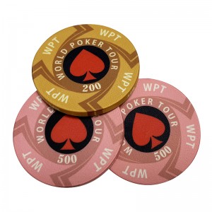 Jetons de poker en céramique Casino WPT