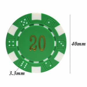 ABS materiaal bronzing goedkeap poker chips