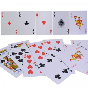 Profesjonele PVC wettertichte poker cards