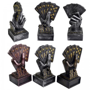 Troféu de decoração de torneio de pôquer de metal