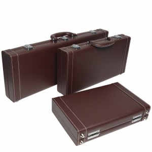 PU Poker Chips Continens Casino Leather Suitcase