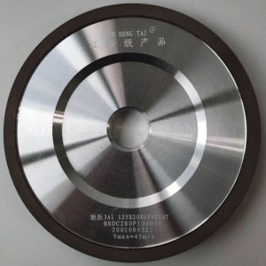 diamond & cbn grinding wheel for bi-metal band saw blades side angle 3A1 100X20X7X4.2
