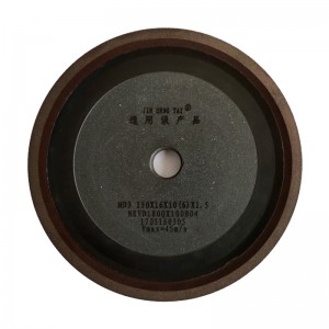 Diamond grinding wheel resin bond black disc MD3 150X16X10(6)X1.5 for processing saw blade