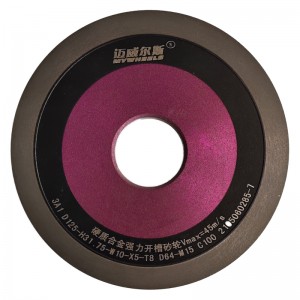 125 mm cutting steel grinding wheel resin sheet 3A1 125X31.75X10X5X8T diamond tools for carbide milling cutter