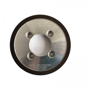 High performance wood abrasive disc 3A1 90X32X6X4X8T diamond grinding wheel for carbide saw blade side