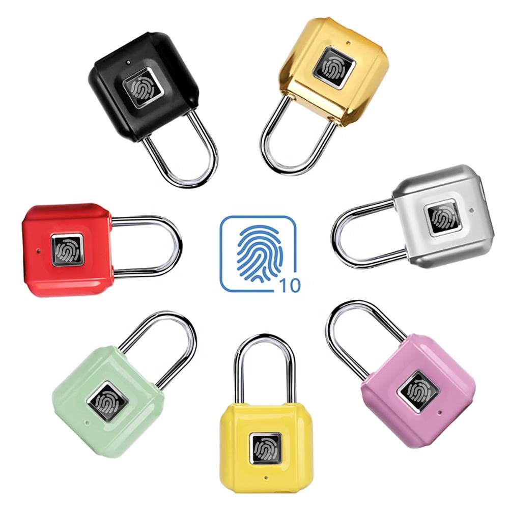 505-Fingerprint Padlock/ Keyless USB Rechargeable Portable Featured Image