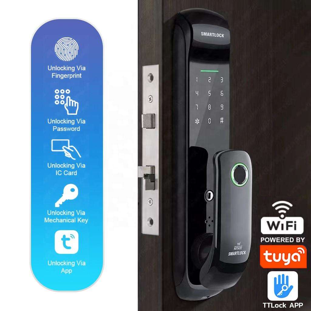 801-Smart Door Lock/ Digital Electronic Keypad Biometric Fingerprint Automatic