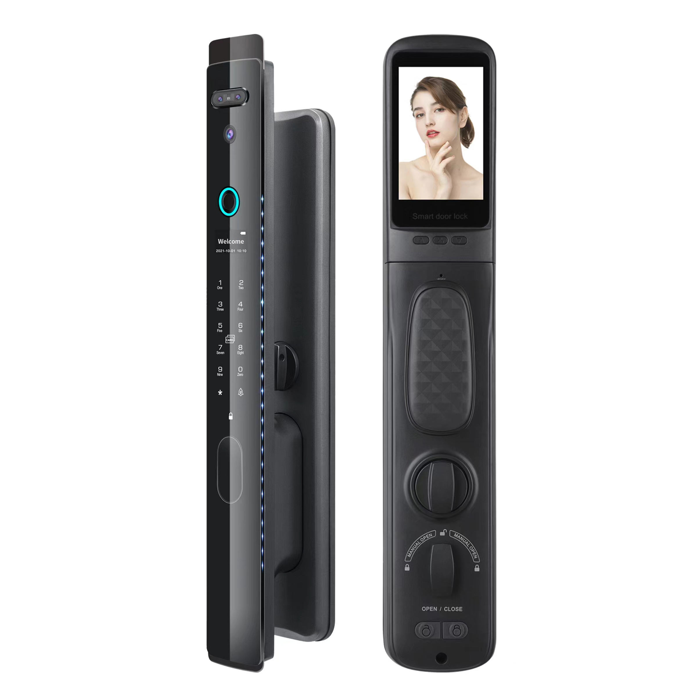 826-Smart Cam Door Lock/ 3D Face recognition