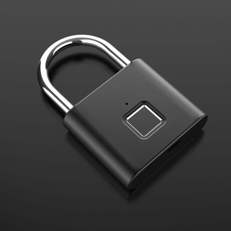 503-Black Smart Padlock Digital Lock Door/ Fingerprint