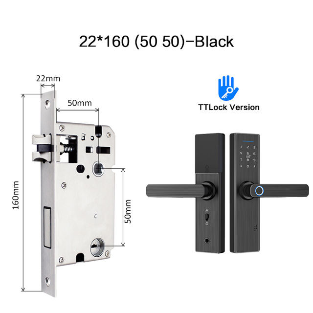 632-Handle Deadbolt Smart Door Lock /BT TT Lock APP Control