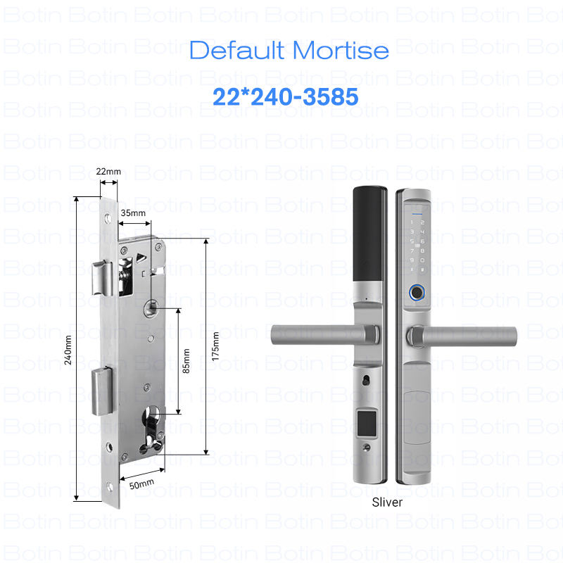 952-Tuya Wifi Smart Lock/ IP66 Waterproof Aluminum Sliding Door Lock