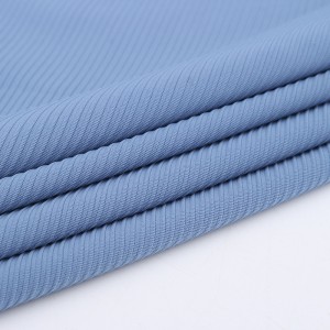 78% Nylon 22% Spandex Stripped Texture Rib Fabric For Yoga And Swimming Wear
