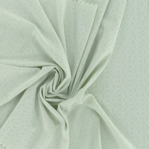 Tissu jacquard à tricot doux Tissu à filet stretch doux