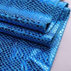 Polyester Spandex Hologram Four Way Stretch Swimwear Fabric