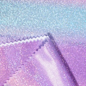 Pink and Blue Tie Dye Nylon Spandex UPF 50 Swimwear Fabric