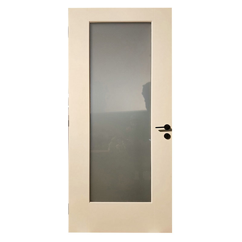 Factory Cheap Internal Plywood Doors -
 Wapterproof Fiberglass Door with One Glass Panel KDF01G – Kangton
