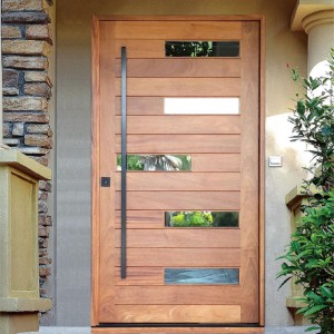 Best Price on Plain Exterior Door -
 Luxury Solid Oak UV lacquered Finishing Pivot Interior Wooden Door – Kangton
