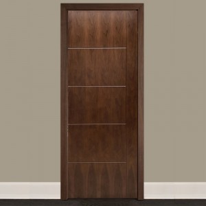 Super Purchasing for Folding Outside Doors - Walnut Veneered UV lacquered Finishing Interior Wooden Door – Kangton